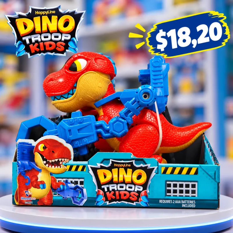 Dino Troop Kids – Dinosaurio con Lanzador
