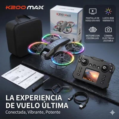 DRON CON CONTROL REMOTO K200MAX