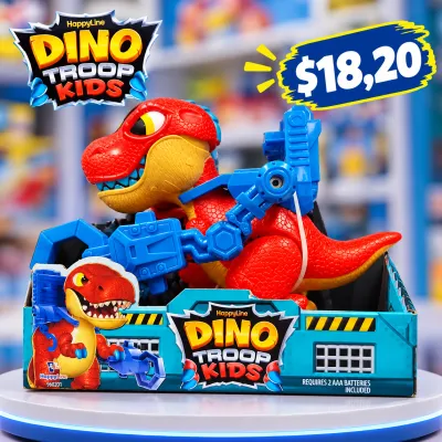 Dino Troop Kids – Dinosaurio con Lanzador